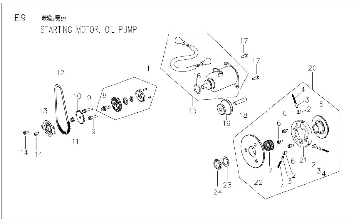 Genuine Buddy 125 Oil Pump